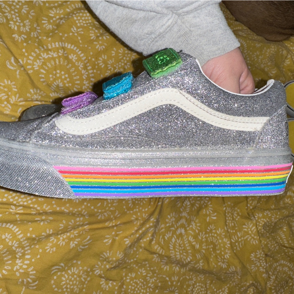 Rainbow Pride Glitter Vans - Picture 2 of 4